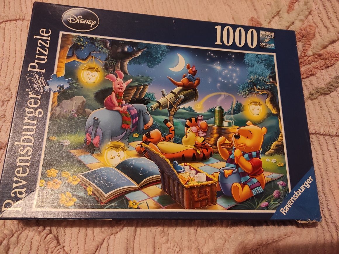 Puzzle 3Ravensburgerx1000 kompletne