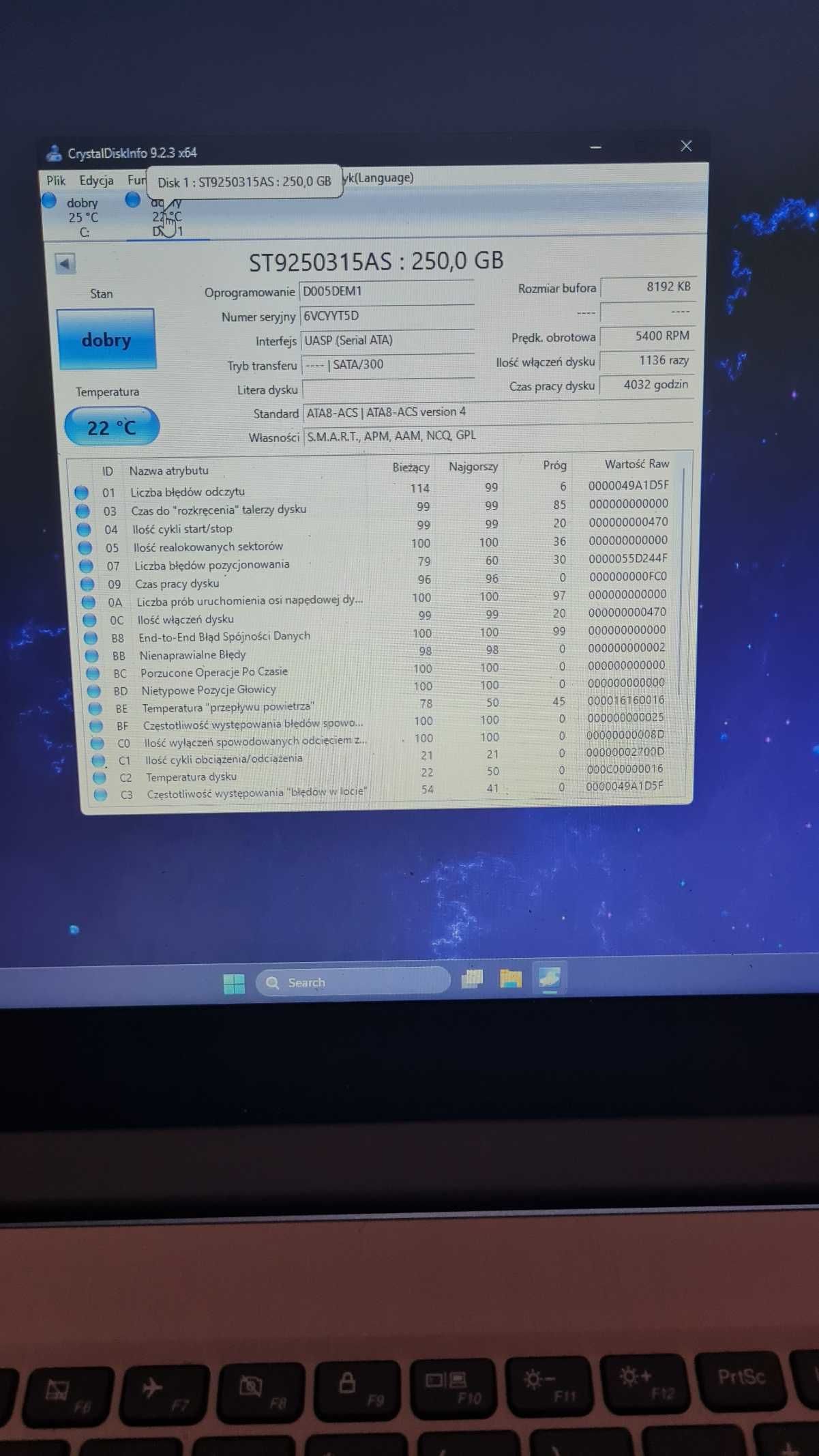 dysk 500gb 2.5 sprawny