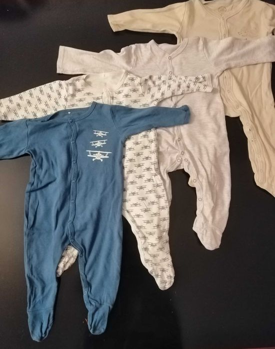 4 sztuki (1,50zł/szt) ZESTAW pajacyki dla niemowlaka 74/80