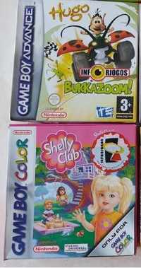 Shelly Game Boy Color e Hugo GBA [CIB] - Com caixa e selo IGAC