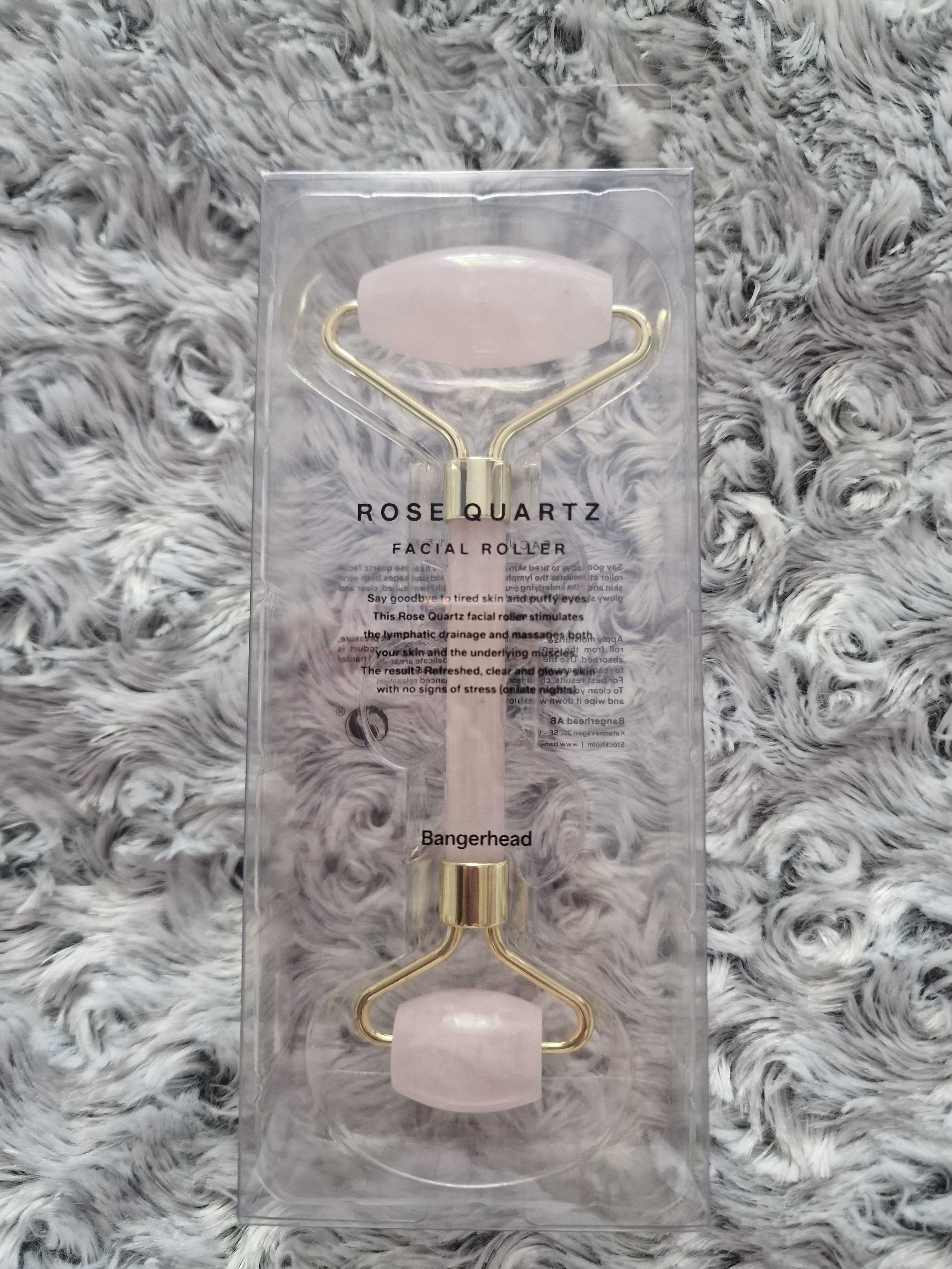 Roller do twarzy z różowego kwarcu Rose Quartz Bangerhead