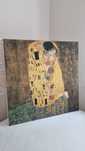 Obraz Gustaw Klimt 90x90 cm pocałunek
