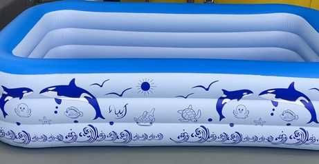 Piscina insuflável que muda de cor de noite 240x150x55 PORTES GRÁTIS