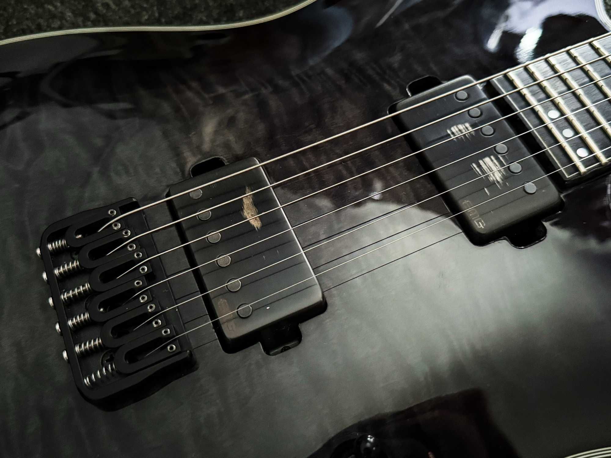 Schecter Hellraiser Hybrid PT Trans Black Burst + pokrowiec