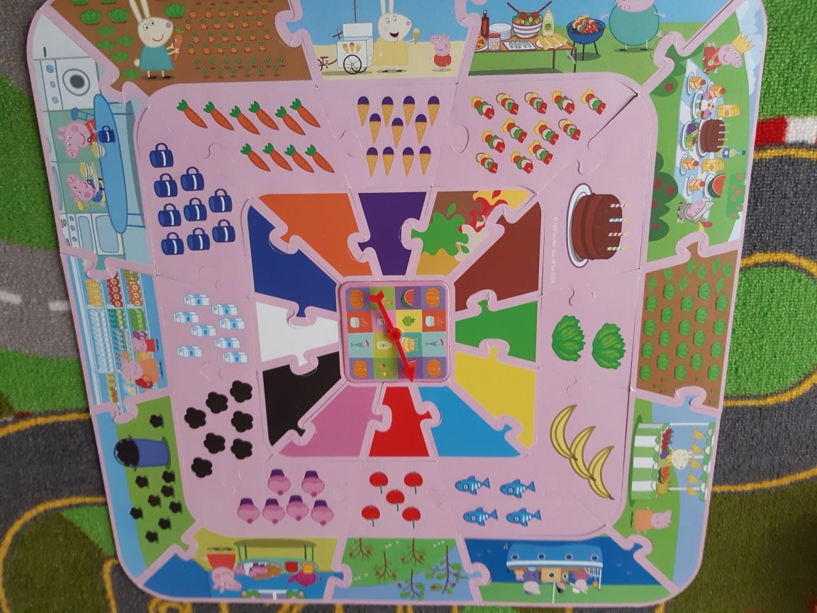 Swinka Peppa - zestaw puzzle, gra 10w1, układanki.