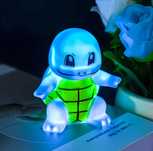 Luminária LED Pokémon Squirtle, Luz Noturna Fofa, Abajur