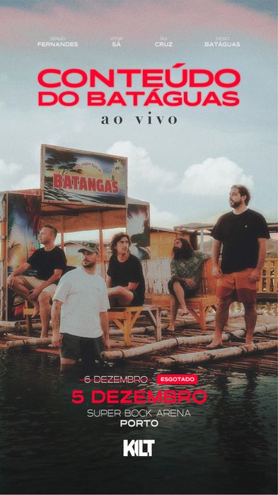 Bilhetes Diogo Batáguas 5 Dezembro Super Bock Arena