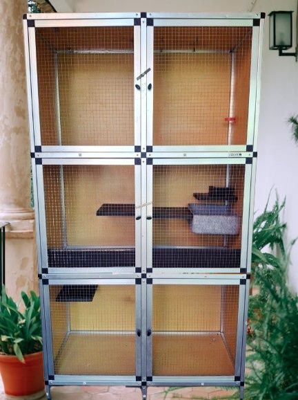 Okazja! Duża klatka woliera dla szynszyli, fretek, królików, gryzoni