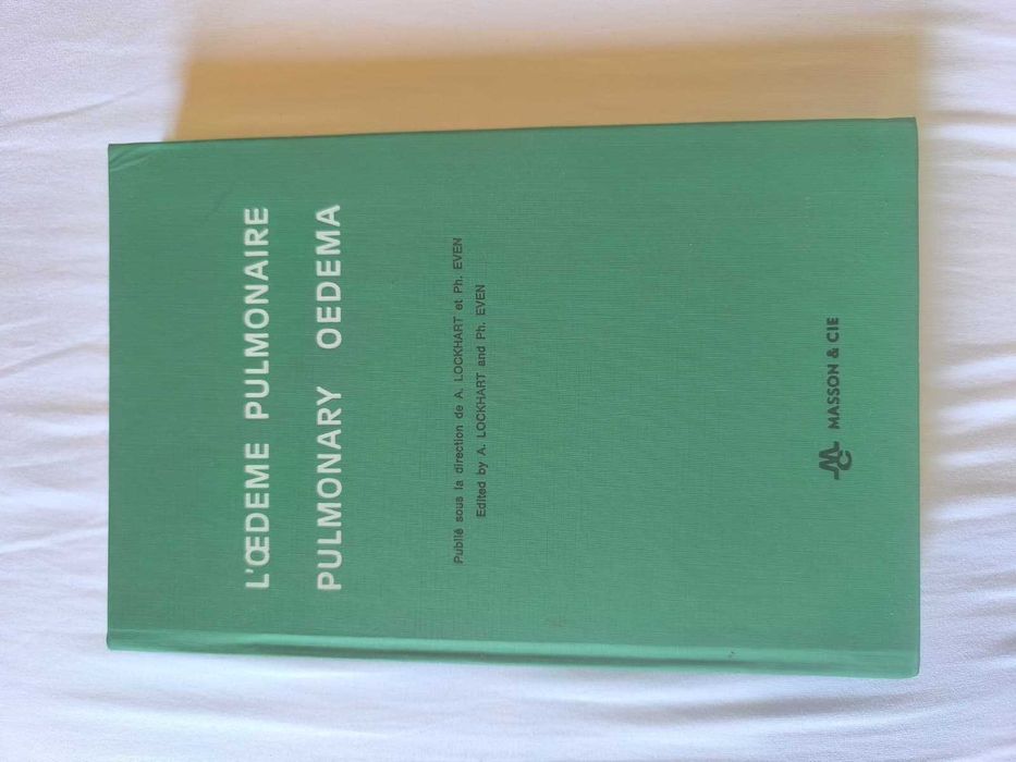 L'oedeme pulmonaire oedema (livro raro)