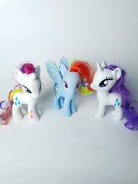 Zestaw duże figurki Rarity i Rainbow Dash - zestaw 3 szt