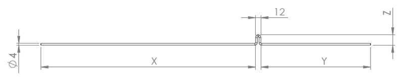 Drut sita fi4 z wykorbieniem  - do naprawy / regeneracji sita