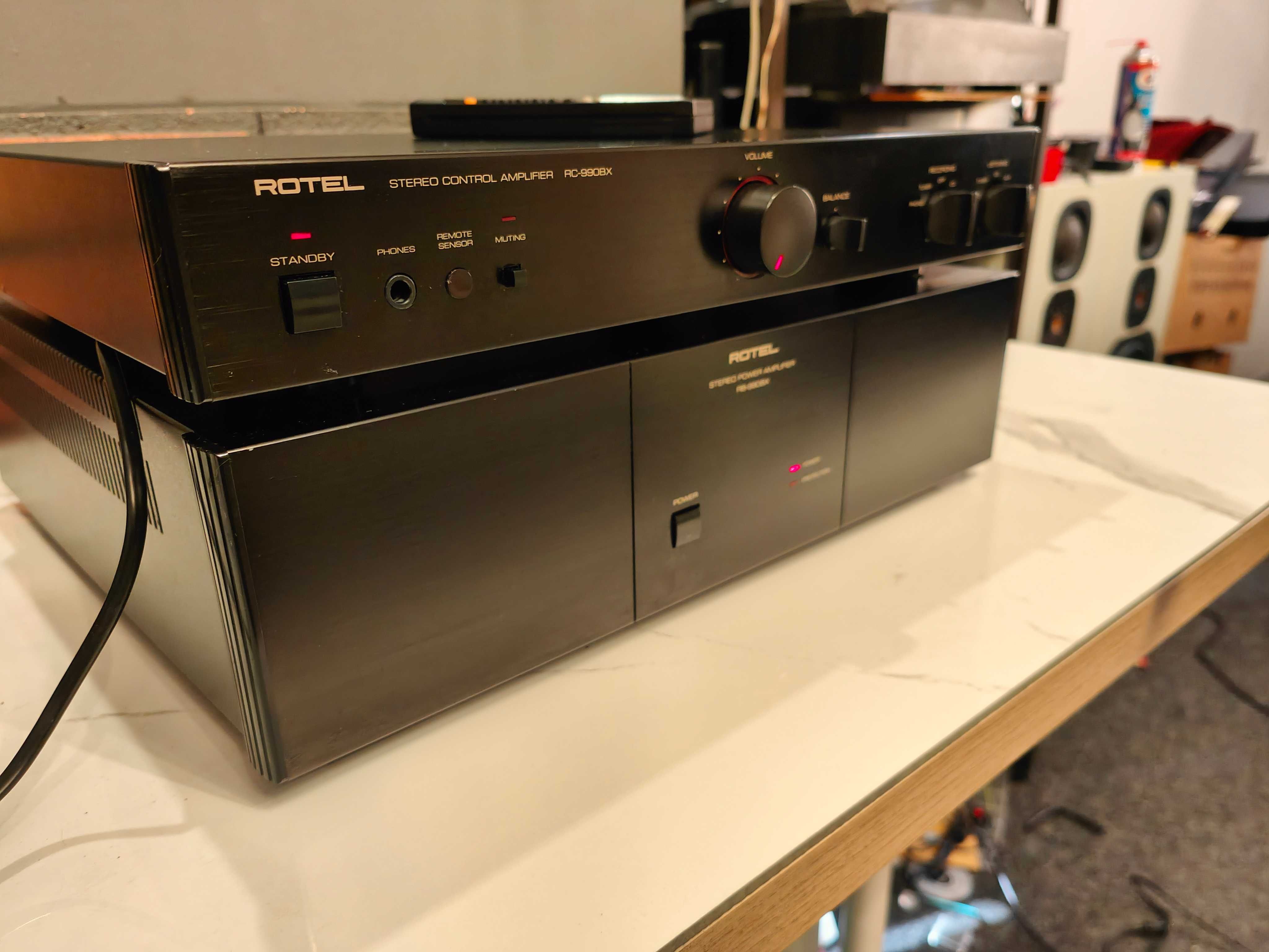 ROTEL RB-990BX + RC-990BX ! Flagowy zestaw STEREO ! HI-END ! Pilot