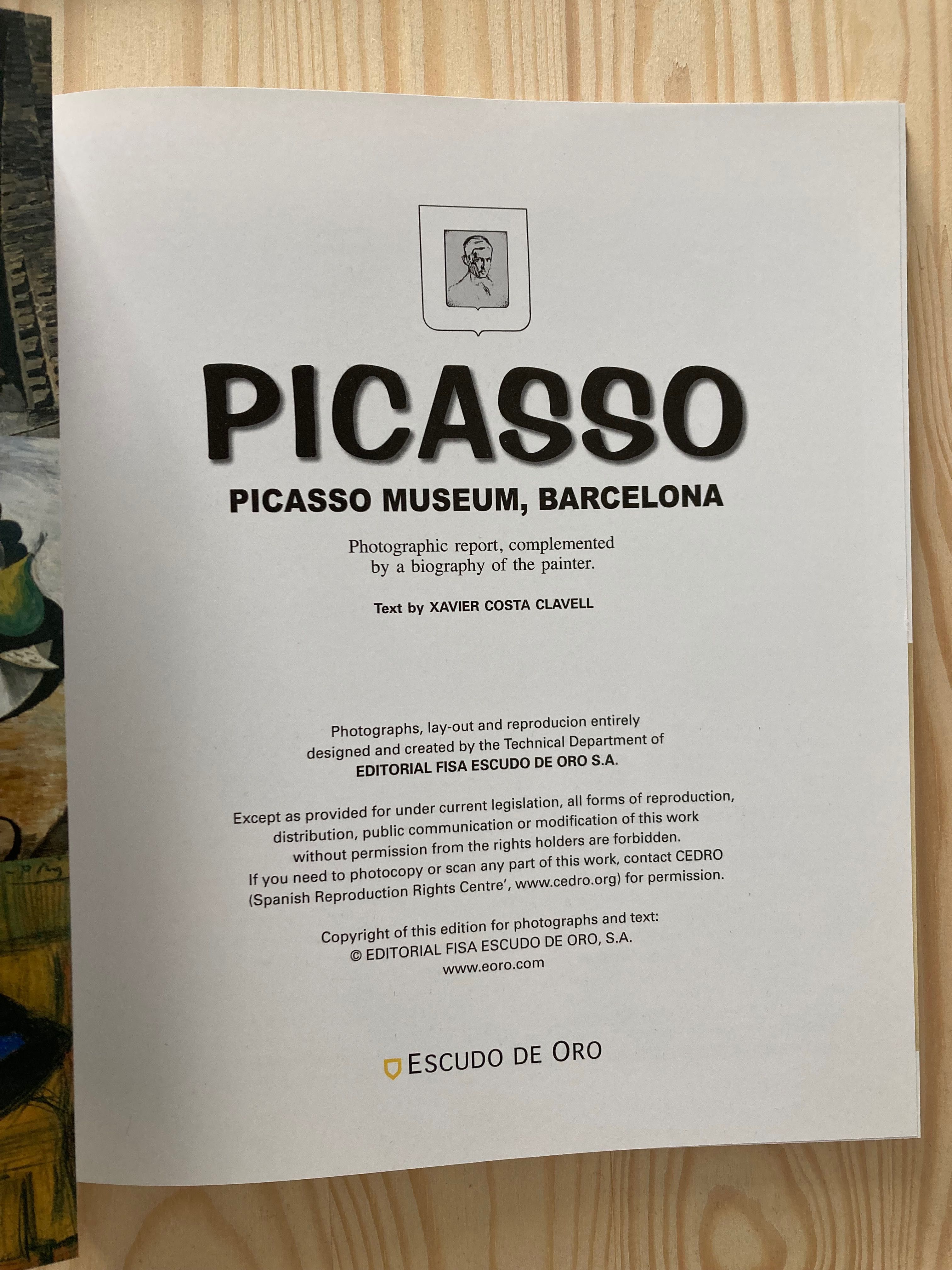 Katalog Picasso, Picasso Museum, Barcelona - nowy