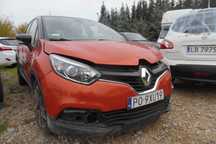 Renault Captur 2015r, 0.9 Benzyna, Uszkodzony lewy przód.