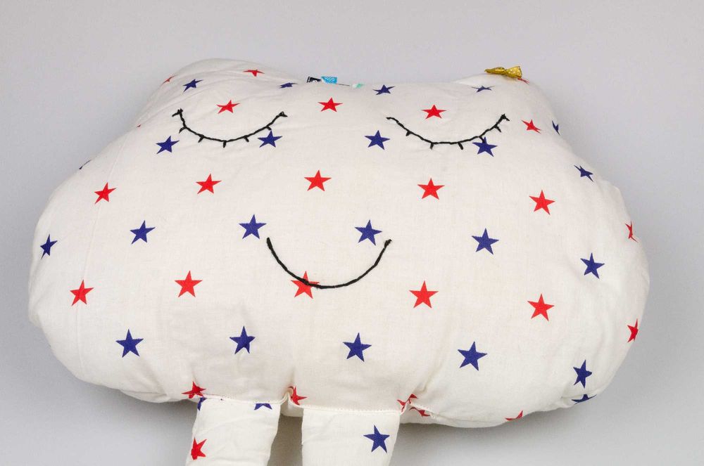 Szyta maskotka poduszka chmurka Handmade