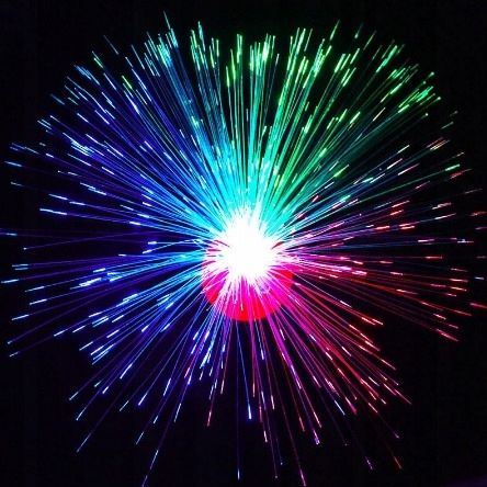 2x Lampka Światłodowa Ufo Led Optic Lamp