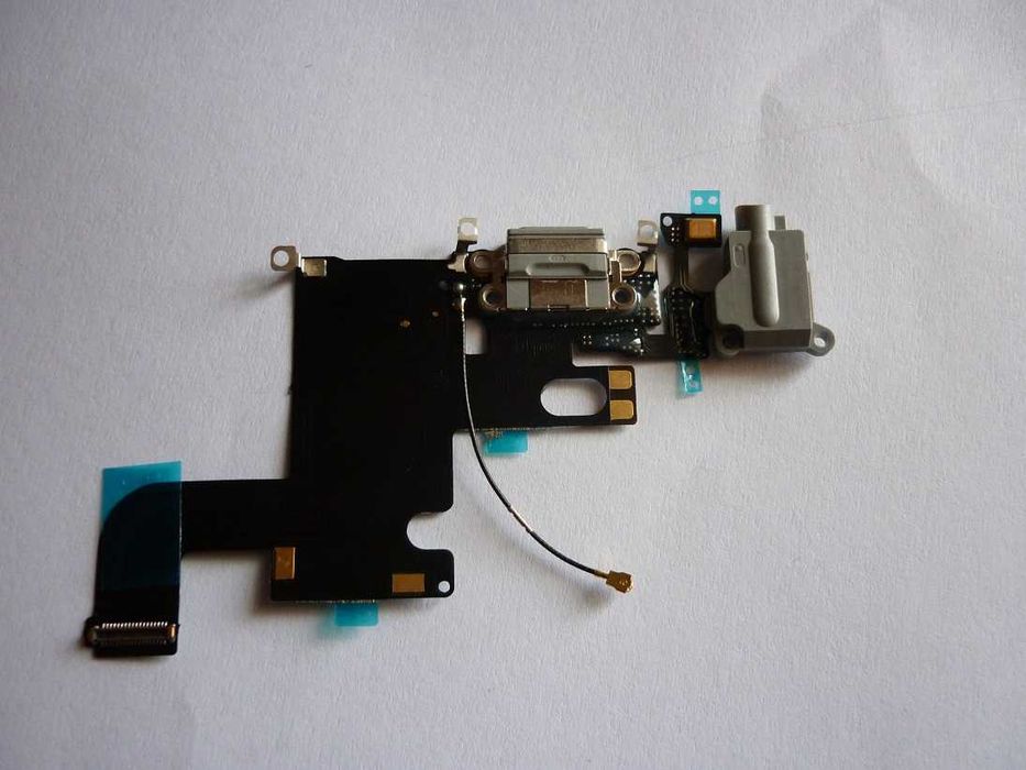 Шлейф для iPhone 6, с разъемом зарядки, наушников, с микрофоном