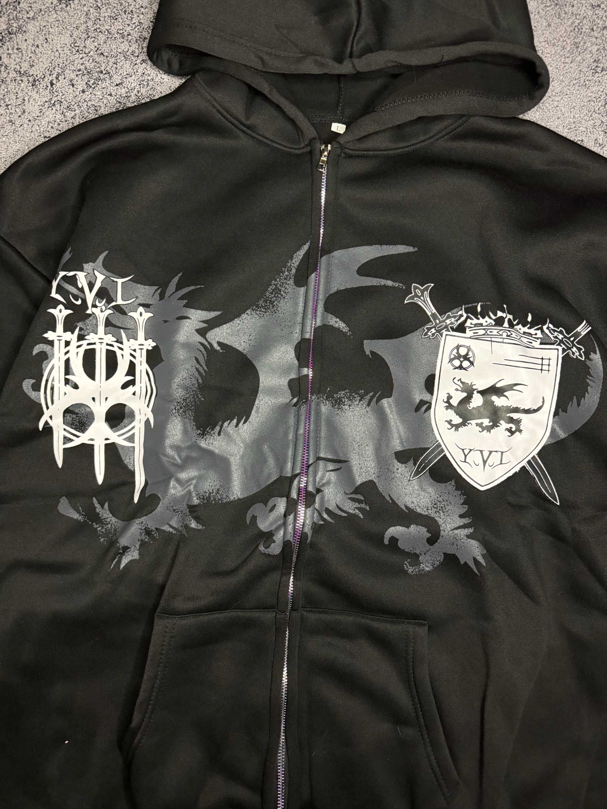 Зип худи Yori Sport x Balenciaga type dragon