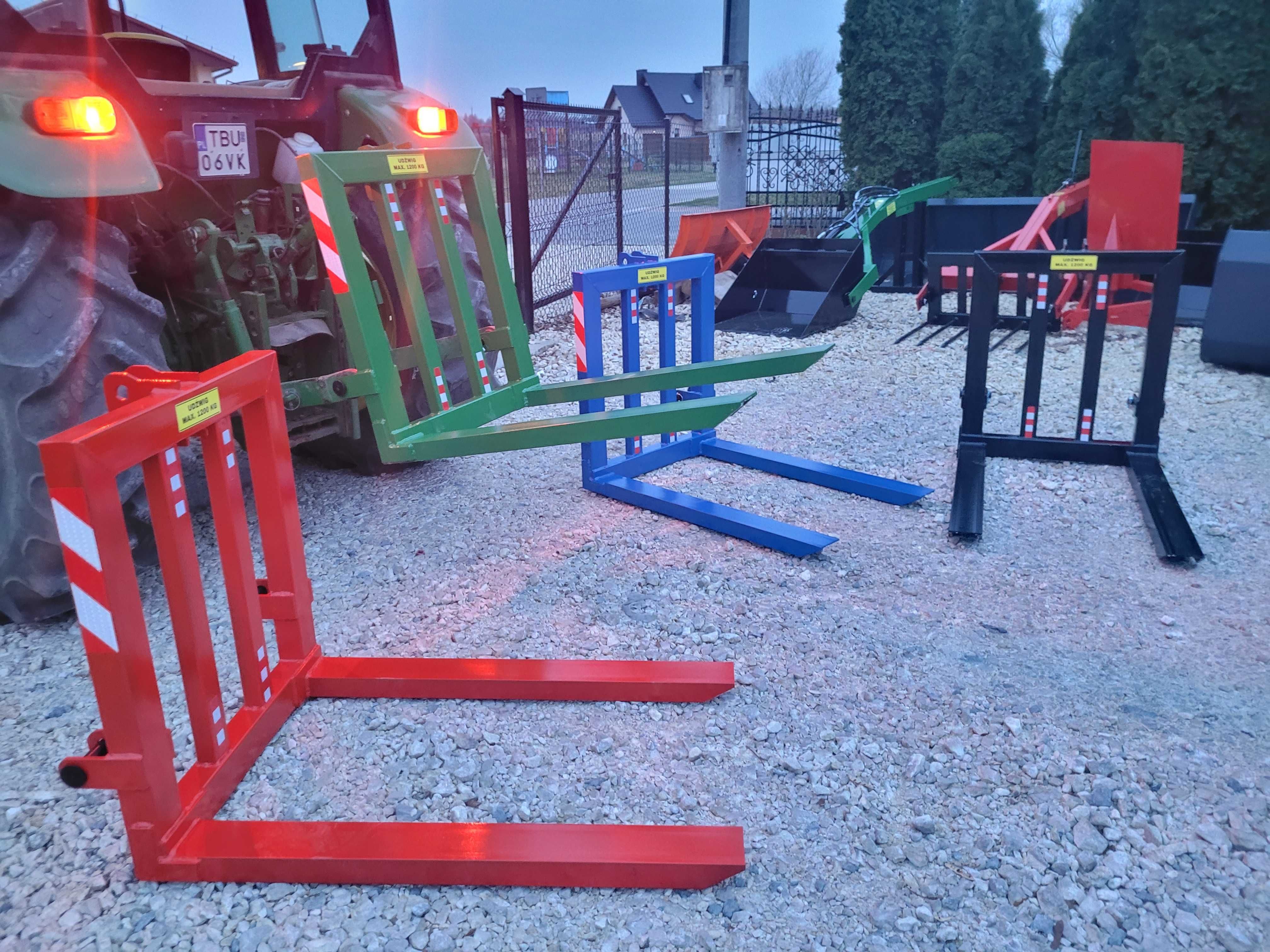 Paleciak na tył ciągnika/ Widły do palet Udźwig 1200kg Widlak na TUZ