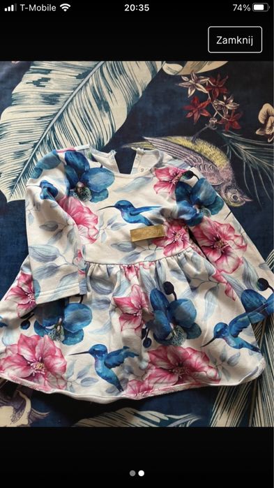 Piękna sukienka rozmiar 80