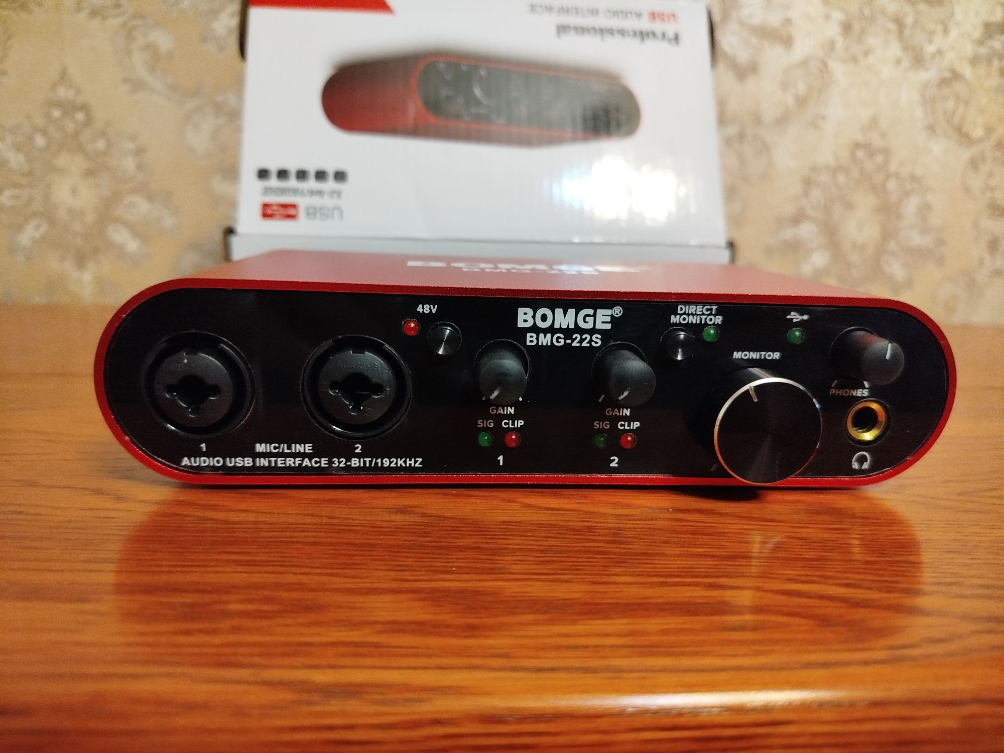 Аудіоінтерфейс USB зовнішня звукова карта UX22 U202 Lokchonk Bomge