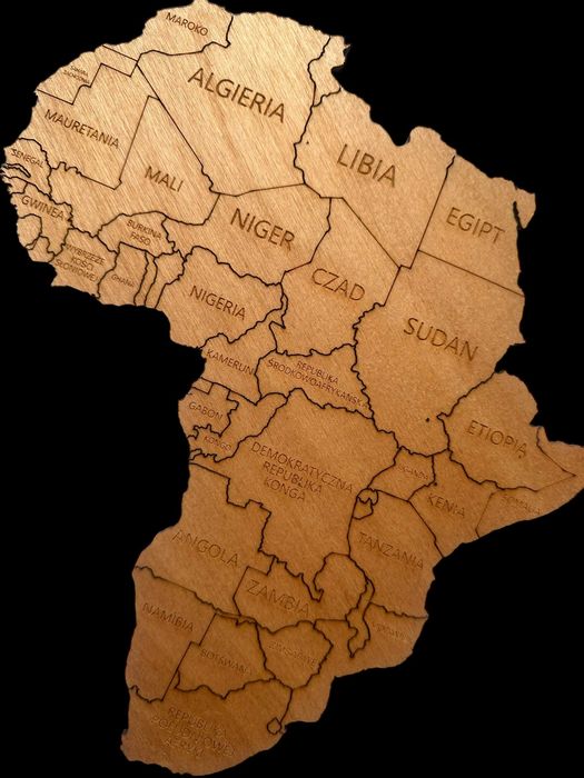 Mapa Świata z Antarktydą 150x90m Winchester prezent, ozdoba