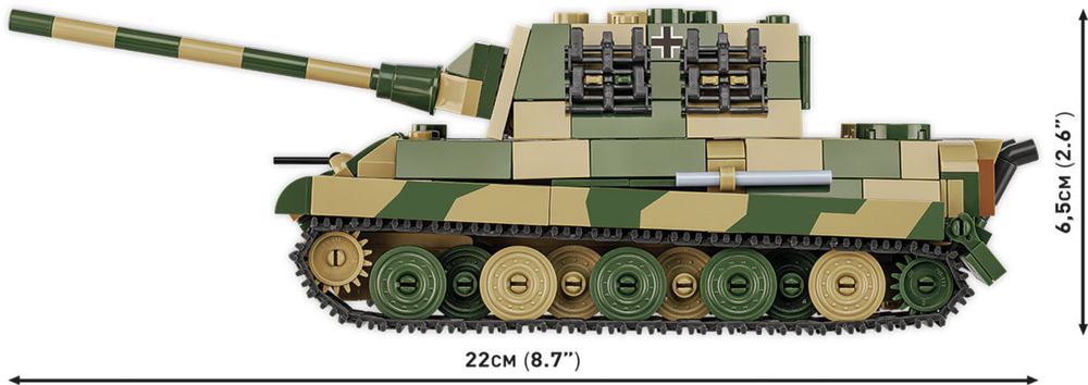 Klocki Cobi 2733 czołg Panzerjäger Tiger Ausf.B Jagdtiger