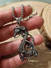 Fio colar necklace cordão amuleto vikings dragão runas odin valhalla