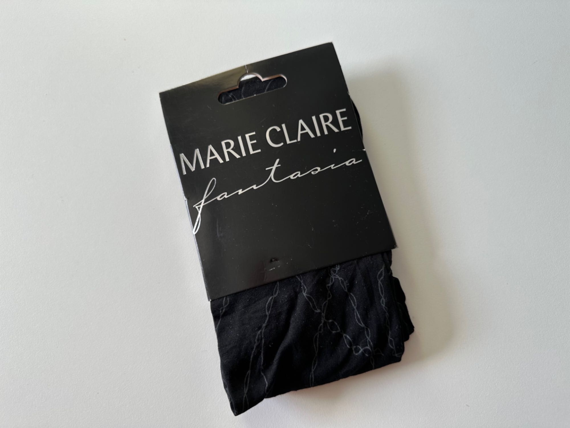 Meia Calça Marie Claire Fantasia Tam:L Preto Novo Embalado