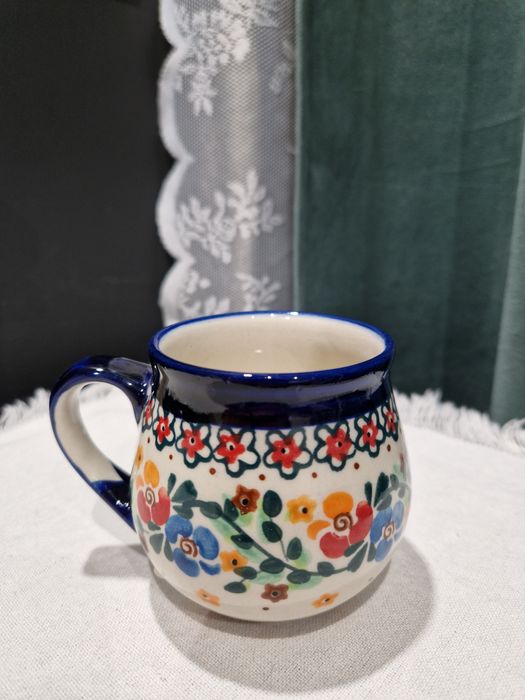 Kubek Ceramika Bolesławiec Gosia Millena Unikat 220ml mały nowy