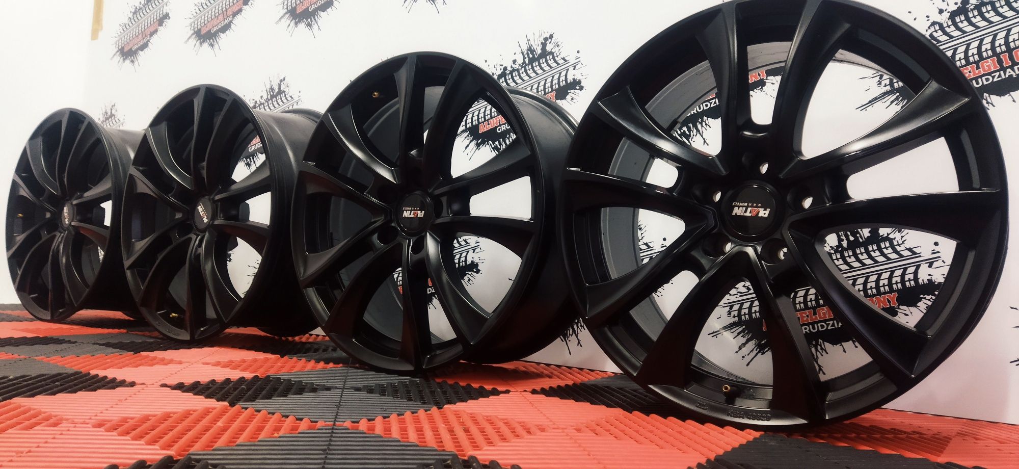 Alufelgi Platin Czarne 18" 5x112 8jx18H2 ET35 VW Audi Skoda Mercedes