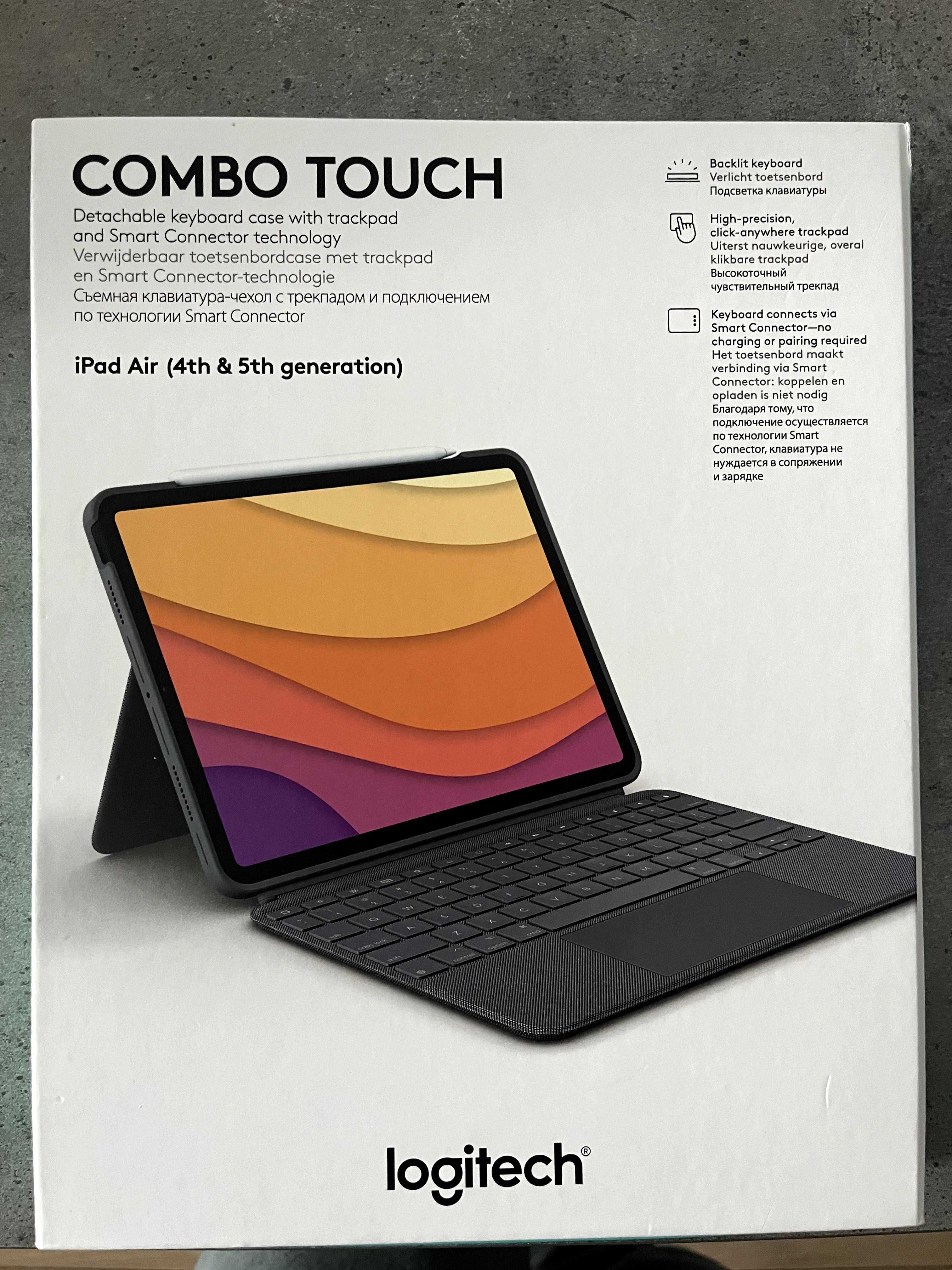 Klawiatura, etui Logitech Combo Touch z gładzikiem iPad Air 4/5 gen.