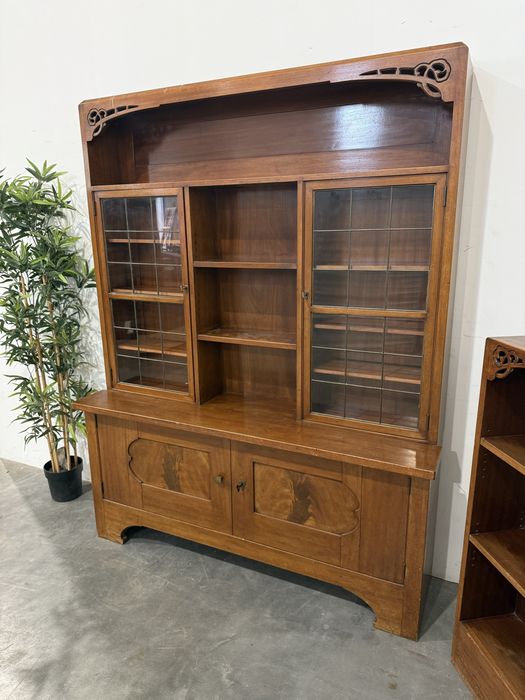 Piękna drewniana serwantka biblioteka secesja dowóz wysyłka