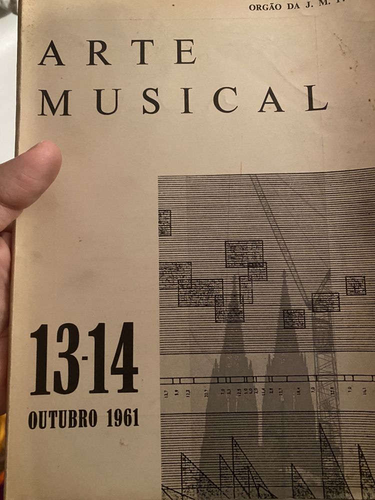 Revista Arte musical - n 13/14 muito antigo 1961