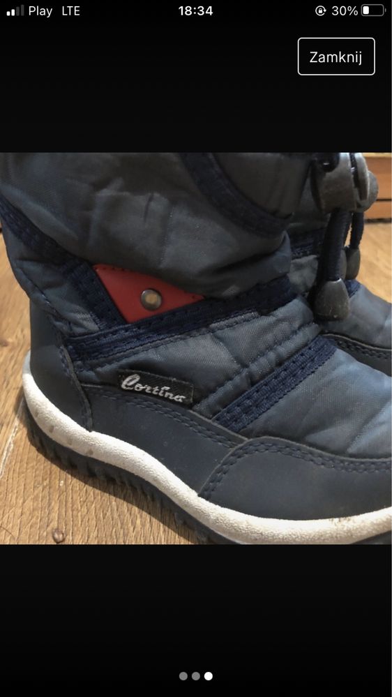 Buty śniegowce na zimę dla chłopca