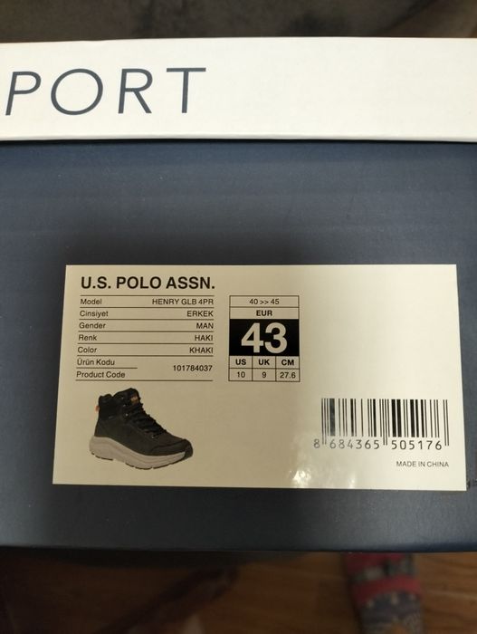 Ботінки чоловічі USPA SPORT р.43