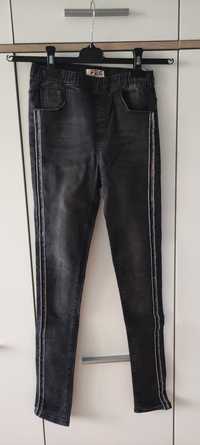 Jeansy skinny F26 r.158-164 cyrkonie L8