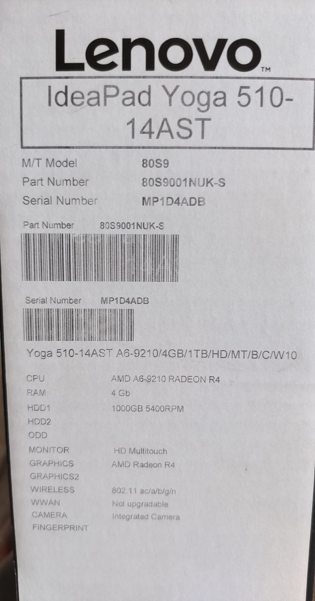 Lenovo Yoga 510 + podkładka chłodząca