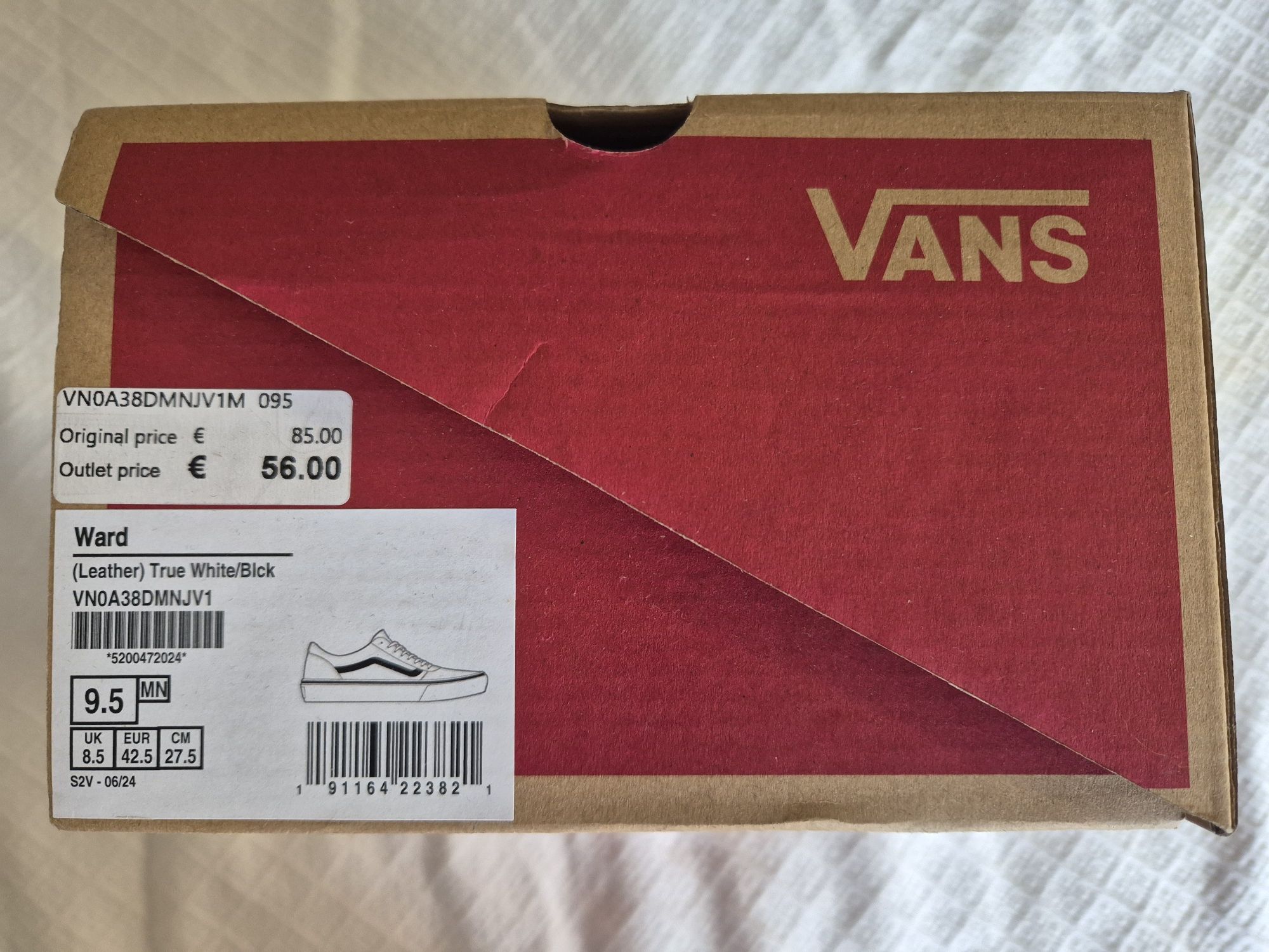Ténis VANS originais e novos, em Pele, n⁰ 42,5.