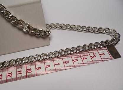 WARMET Srebrny łańcuszek pancerka 50,5 cm. 8 mm.