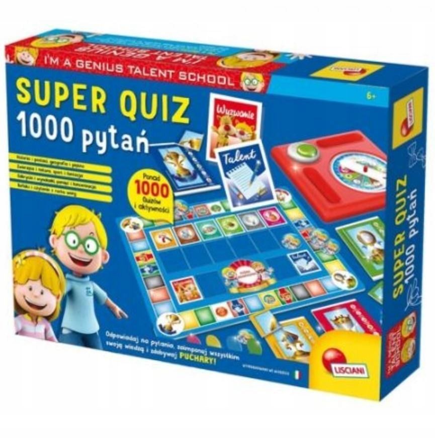 Mały Geniusz - Super Quiz 1000 Pytań, Lisciani