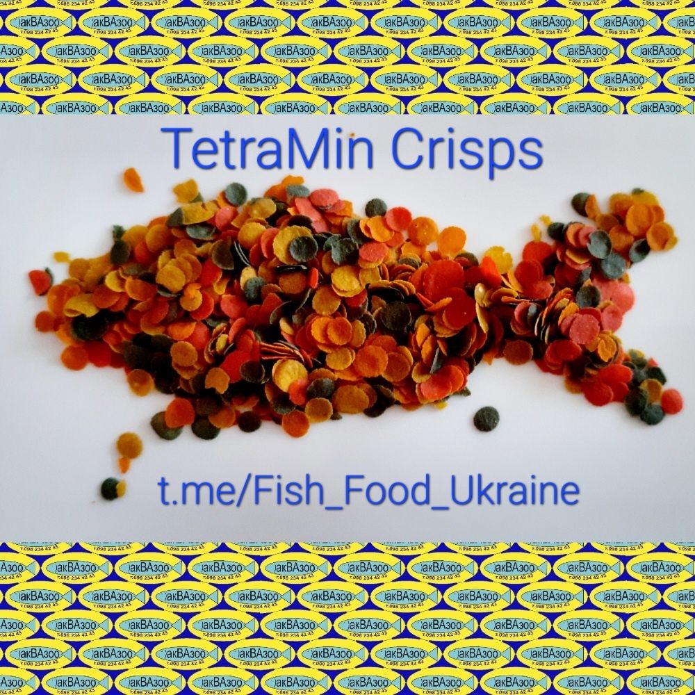 Tetramin Crips 100грамм по цене обычных тетровских хлопьев корм для ры