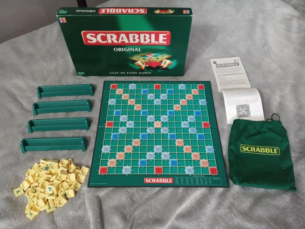 Gra Planszowa Scrabble Original Edycja Kolekcjonerska