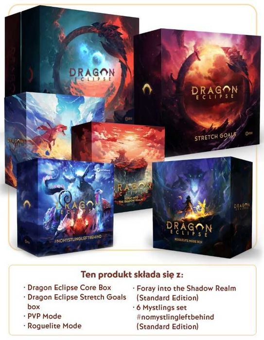 Dragon Eclipse: Essential Gameplay Gamefound Edition PL - planszowa