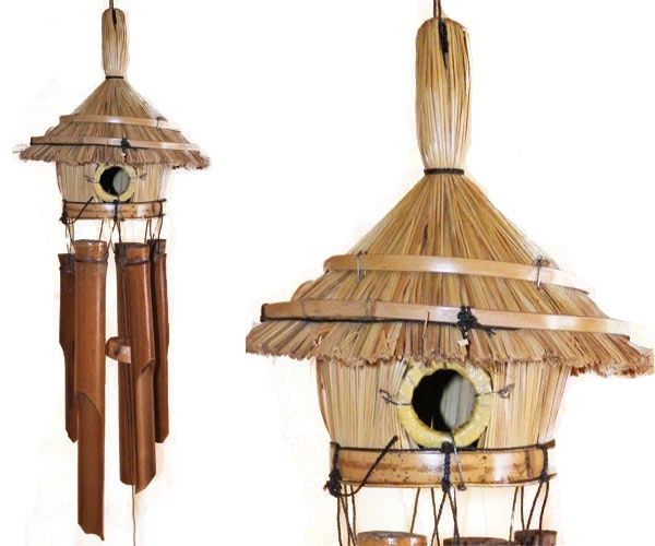 Dzwonek Bambusowy GONG wietrzny - 30/80cm dzwonki wietrzne