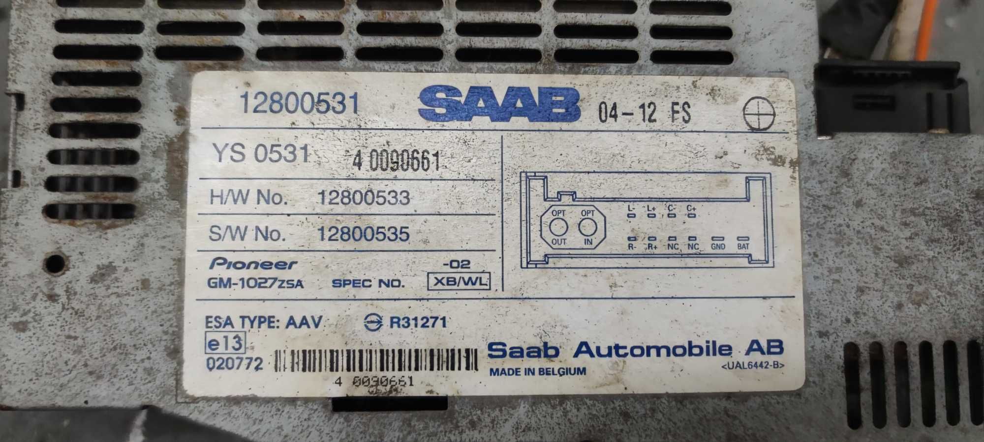 SAAB 9-3 93 9 3 II SS SC II Wzmacniacz Pod Fotel