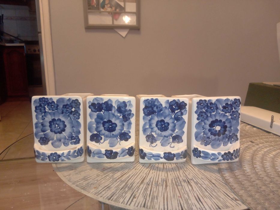 Szufladki fajans Włocławek ręcznie malowane