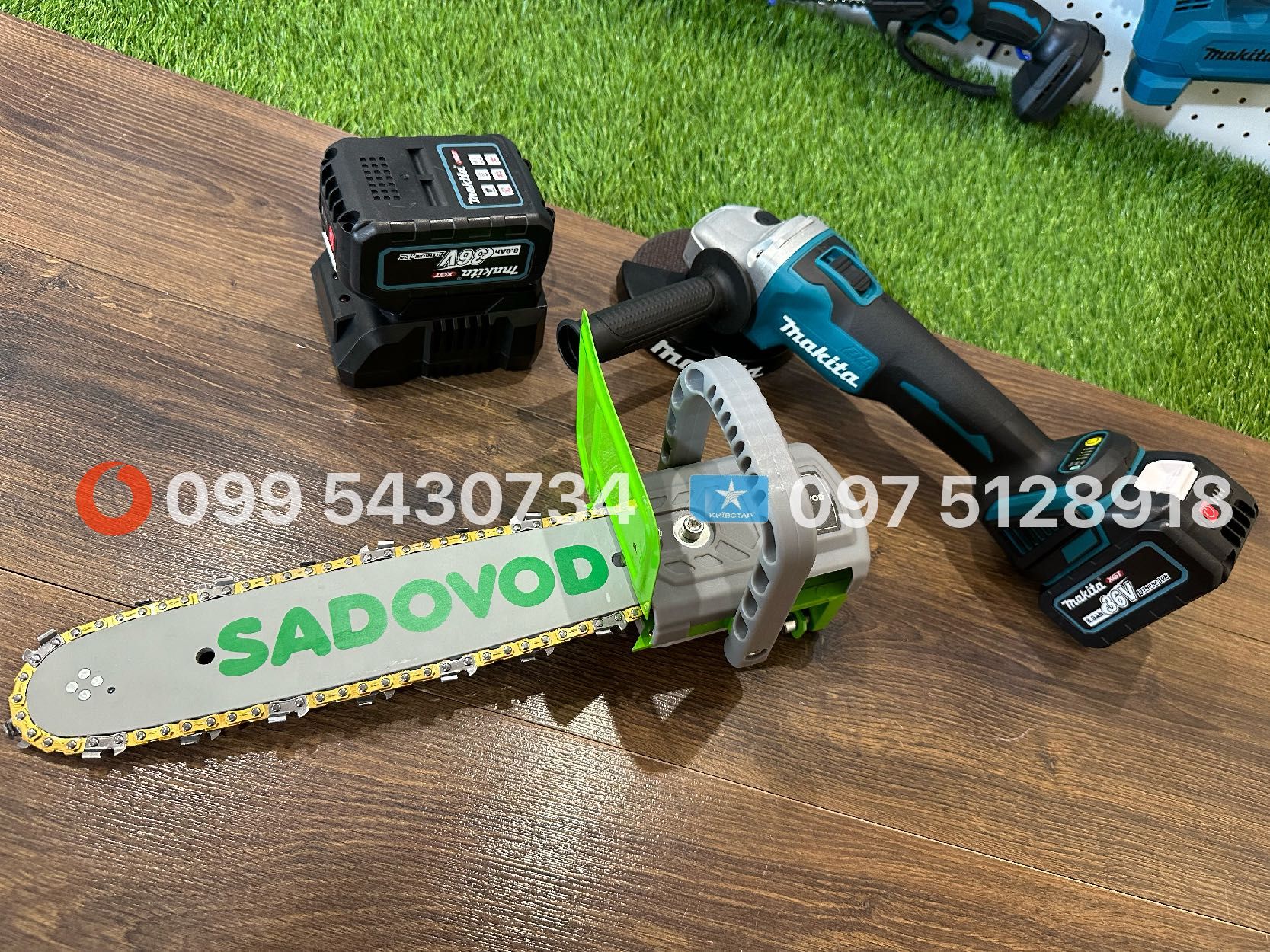 Аккумуляторная Болгарка Makita DGA504 36V 8Ah + насадка пила Sadovod