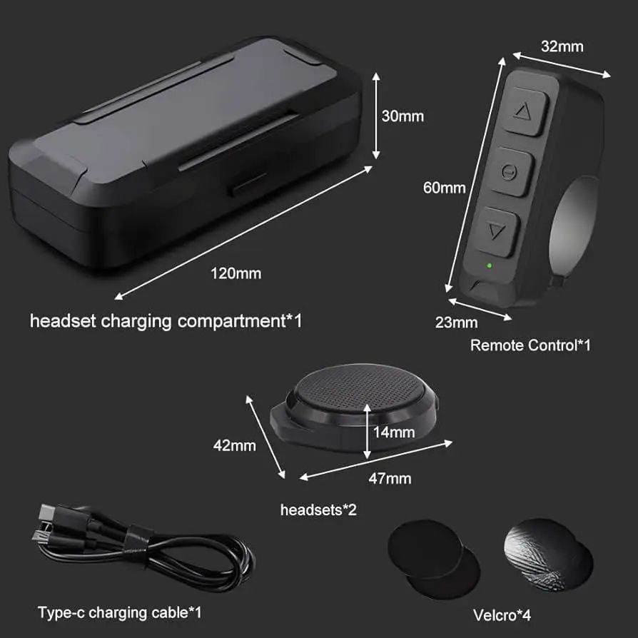 Мото гарнітура bluetooth для шолома Obest H360