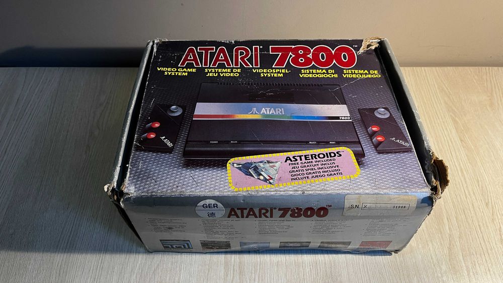 Atari 7800 - sprawna konsola, box, instrukcja, kontrolery, zasilacz